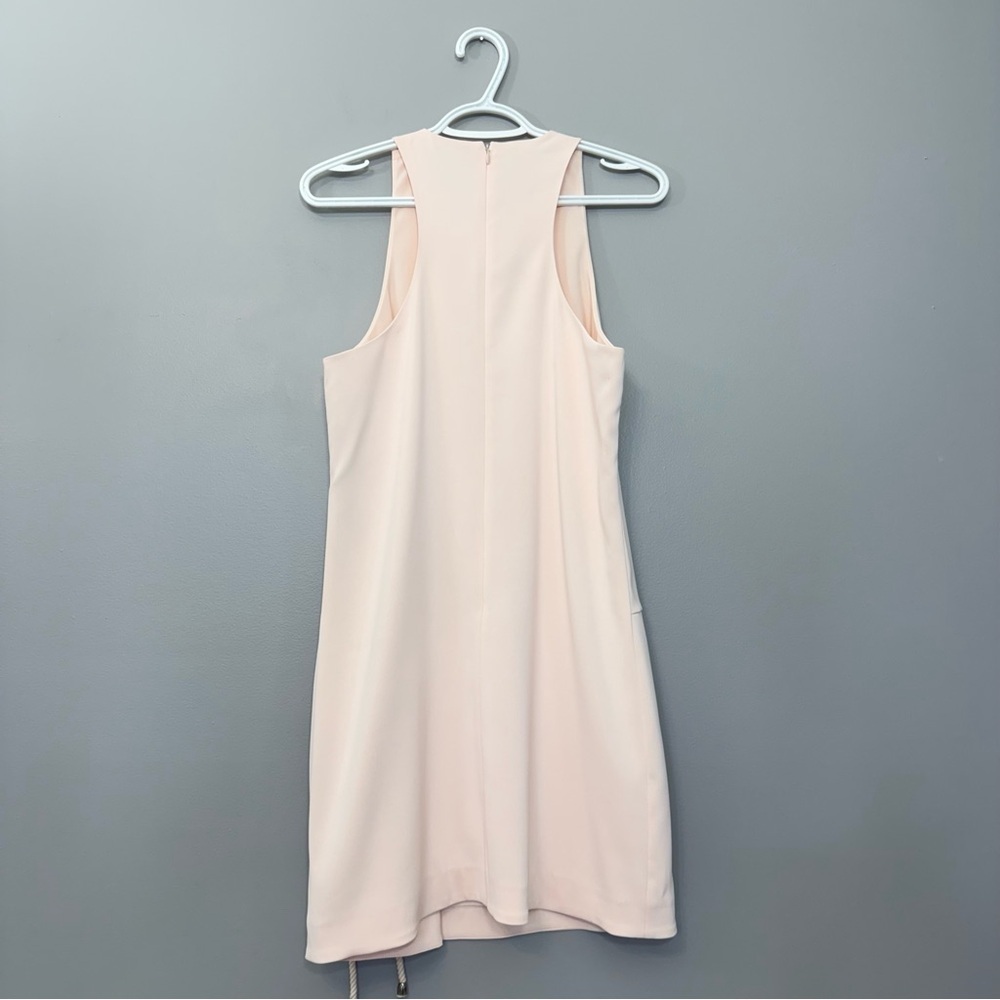 Rebecca Minkoff Pale Blush Pink "Silva" Dress W/ Tie, Size 4 - Picture 8 of 16